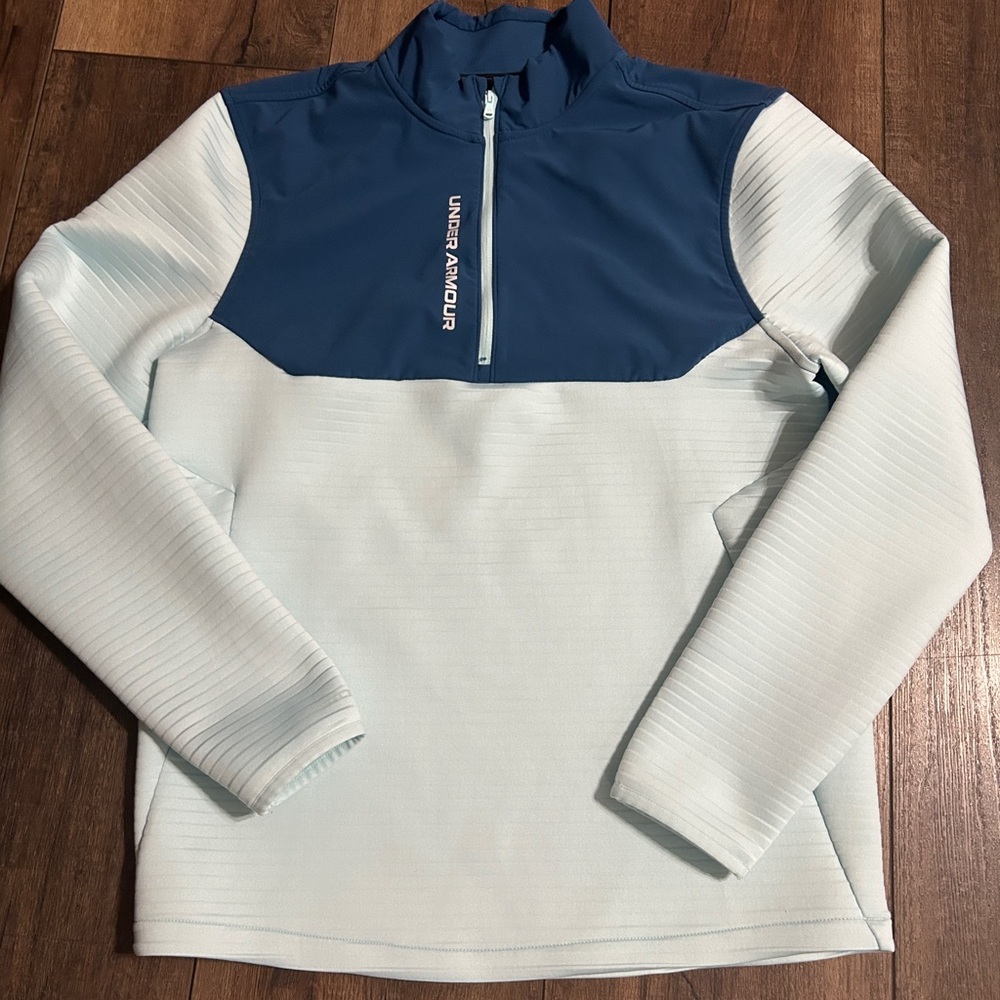 Under Armour Storm Golf 1/4 Zip Pullover - Blue/Light Blue - Men's Medium